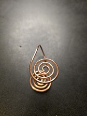 Handmade Copper Spiral Palm Ring Reiki Energy Healing Tool Meditation Arthritis