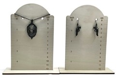 Bonnie and Clyde Aqua Blue Glow in the Dark Pendant Necklace & Earrings