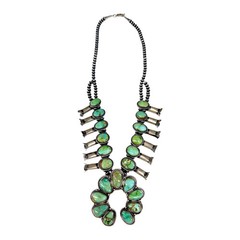 Ednei Yabeny, Necklace, Sonoran Gold, Sterling Silver, Navajo, 26″