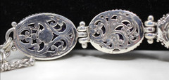 Sarda Bali Purple Coral 925 Sterling Toggle Bracelet 6.5- 8 Rare Unique Handmade