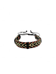 Handmade Multicolor Woven Bracelet – Adjustable Boho Style