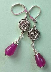 JADE MEDALLIONS Dangle Lever back SP handcrafted YOU CHOOSE