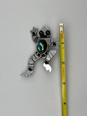 Vintage Liztech Frog Brooch Pin