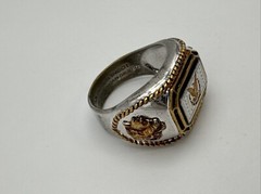 Bradford Exchange Morgan Silver Ingot»The King of American Silver» Sz 14 Ring