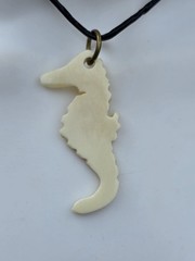 Carved Seahorse Pendant Necklace | Coastal Ocean-Inspired Jewelry