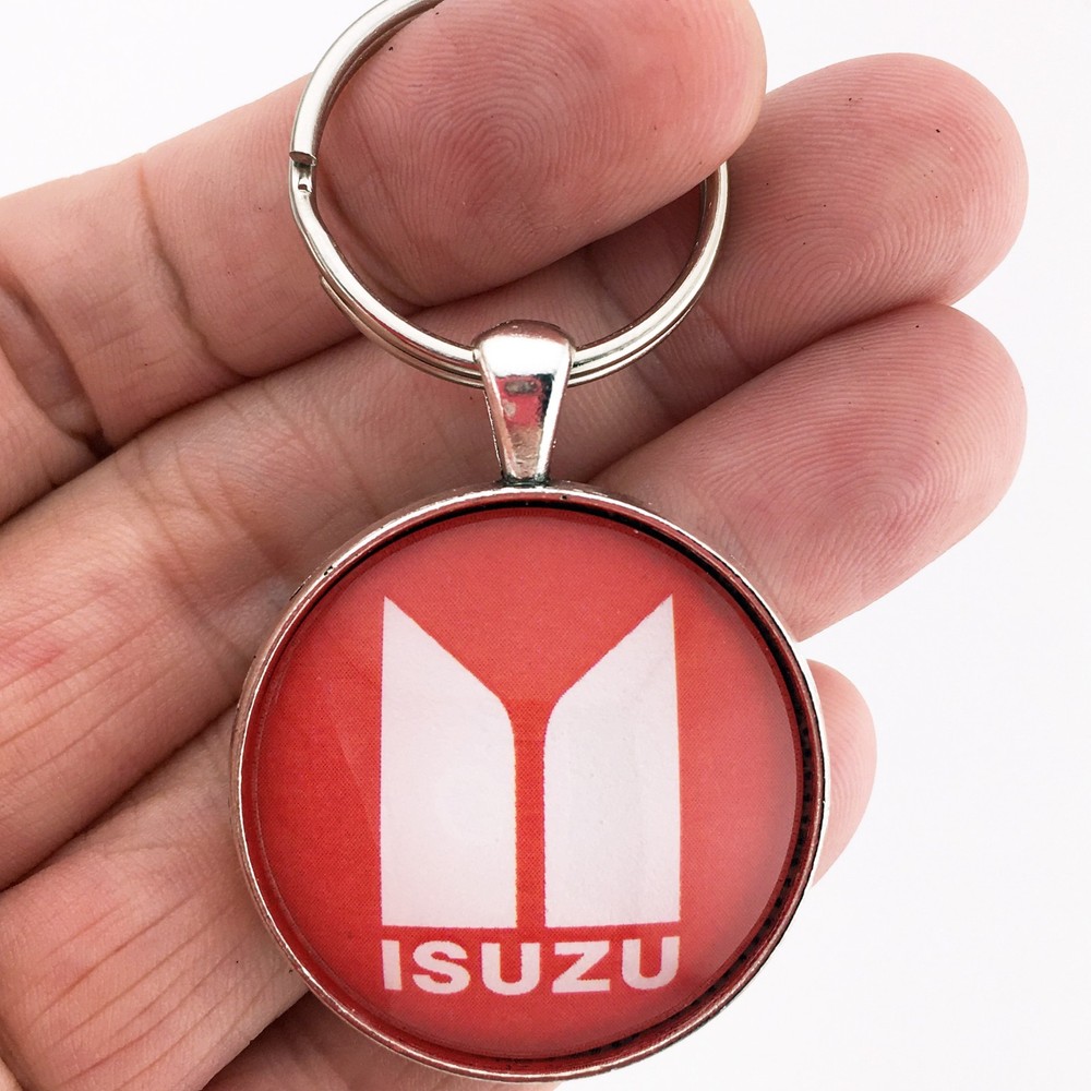 Vintage Isuzu Emblem Logo Rodeo Amigo Trooper Trucks 1.2″ Diameter Keychain