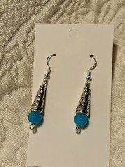Woman’s Hand Crafted Earrings By Earth Dreams Sterling Silver 1.5 Inch