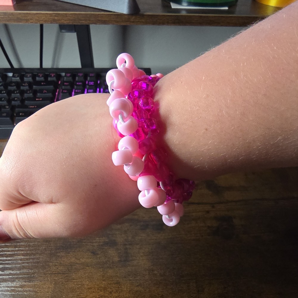 Handmade Pony Bead Bracelet