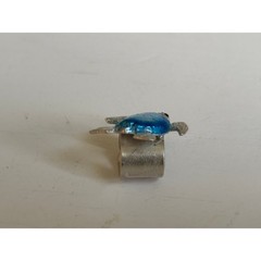 Novica Eden Family Sea Glory Blue Turtle Sterling 925 Silver Artisan Ear Cuff