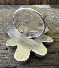 Sterling Silver Native Style SW Genuine Otteson Bros Royston Turq Cluster Ring