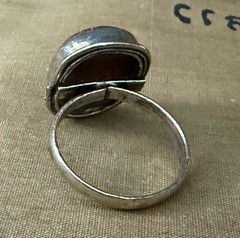 Sterling Silver & LiDiex Glassworks Goldstone Healing Altar Ring – Voodoo Estate