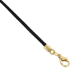 Black Satin Silk Cord Necklace For Pendant With Gold Or Silver Clasp – Silk Cord