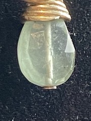 Aquamarine 15mm Faceted Teardrop Dainty Pendant .925 Necklace 3.94g Sterling