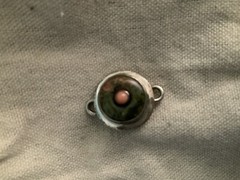 Tabra Sterling Sliver Watermelon Coral Connector charm