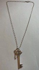 TIFFANY & CO DOUBLE KEYS STERLING NECKLACE