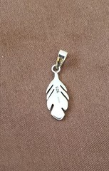 PENDANT/CHARM (LEAF, NATURE), Handcrafted, S.S .925, Silver, 1″