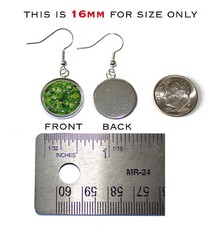 Monet’s Artist’s Garden at Giverny Handmade Resin Dangling Earrings 16MM SIZE