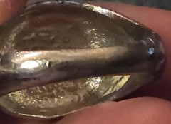 Red And Silver-toned Metal Alloy Kanji Ring «Zero» Men’s Size 10/10.5 Naruto?
