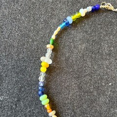 Handmade Multicolor Mixed Bead Necklace