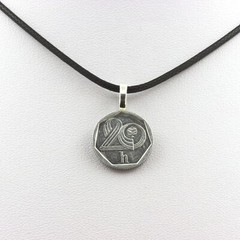 Czech Republic 20 HALÉ Coin Necklace Black Cord