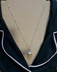 JCP Dainty Solid 925 Sterling Silver Candy Kiss Pendant Ball Chain 18” 15 Gms #4