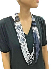 Handmade Necklace Seed Bead Boho American Style Nativ Beaded Multi Strand Gifts