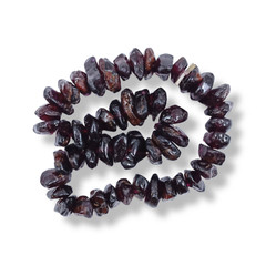 Crushed Red Garnet Rough Bracelet Handmade Elastic Adjustable Raw Bracelet