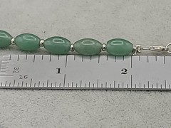 Gemstone Bead Earrings & 21″ Necklace Aventurine, Carved Quartz & Faux Pearls