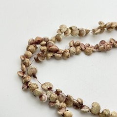 Natural Shell Long Beaded Necklace Sea Snail Beach Island Tiki Mermaid Costume
