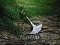 Large Viking Axe Blade Pendant – Hand-Forged Wearble Tool & Jewelry — Norse/Me