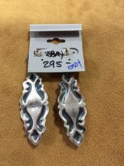 Sterling Silver .925 Navajo artist Yazzie Kingman Turquoise .75 x 2.75 Earrings