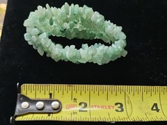 Multi Color Polished Stone Chip Necklace Stretch Cord Green Gemstone Bracelet