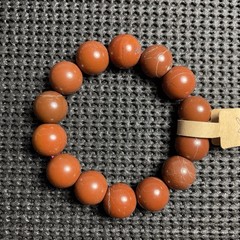 14mm 5.9in African Red Agate Bold Style Bracelet Healing Chakra Meditation Yoga