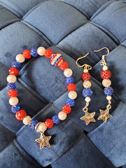 Handmade Jewelry Bracelet and Earrings Set by North Star Jewelry and More
