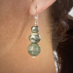 Jay King Jewelry Lot Sterling S Vetiver Epidote Bead Drop 10 Pair Earrings NWT