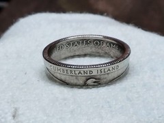 CUMBERLAND ISLAND, GA. – Size 11 State Quarter Coin Ring