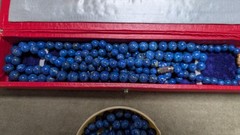 Lot of 4 Blue Lapis Lazuli beaded necklace 20 inches and 1 36 inches India