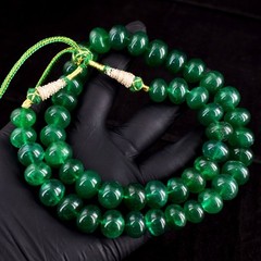800.00 Cts Wonderful Green Emerald Exclusive Beaded Necklace Jewelry VK 30 E702