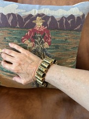 Bullet Casing Bracelet Federal 45 auto Elastic Stretch