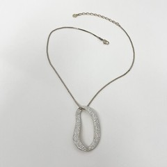Swarovski Crystal Necklace With Large Pendant Adjustable 15 3/4″ to 18″