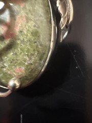 Pink And Green Unakite Gemstone Pendant