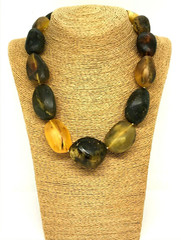 Massive AMBER NECKLACE Gift Baltic Amber Untreated Healing Unpolished 131g 17932