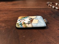 Cowgirl “Painted Ladies” Fused Glass Pendant by Brenda at Touch of Glass Jewelry
