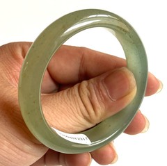 Certified Green 55mm Natural Grade A Burma jadeite Bangle Bracelet
