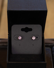 5mm Rose de France Amethyst Earrings. Handcrafted. 925 Sterling Silver. (40).