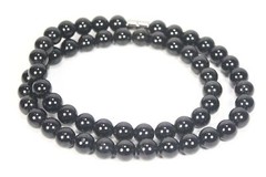 Indestructible Black Tourmaline Necklace 6/8/10mm Magnet Clasp 19/24/30 inches