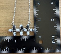 Sterling Silver Native Style SW Otteson Bros White Buffalo Bar Style Necklace