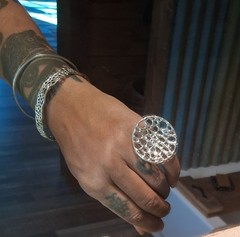 Hand Crafted Sterling Silver Set (Ring + 2 Bracelets)