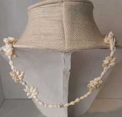 Mini Conch Shell Necklace 28 in. Long. Natural beauty. Men Or Women. Tropical