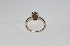 Beauty of Swirls- Australian Black Opal Diamond Engagement Wedding Ring 18K Gold
